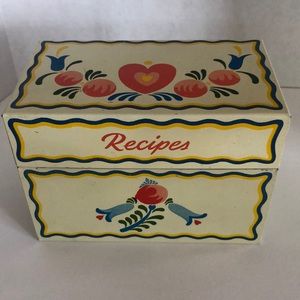 Vintage 1949 Stanley home file recipe box